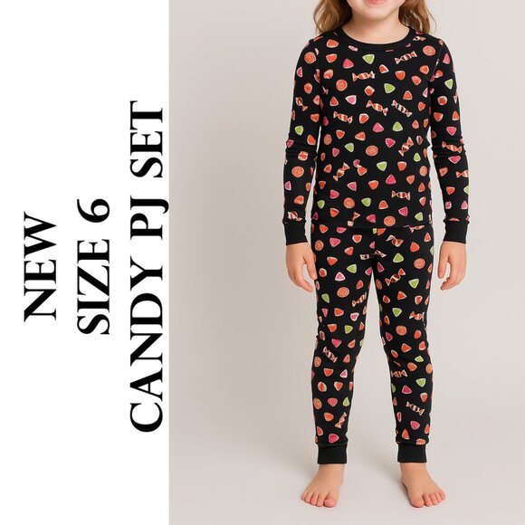NEW size 6 girl pajamas pajama set PJs pj sleepwear pants shirt top set Brand ne - Picture 1 of 8